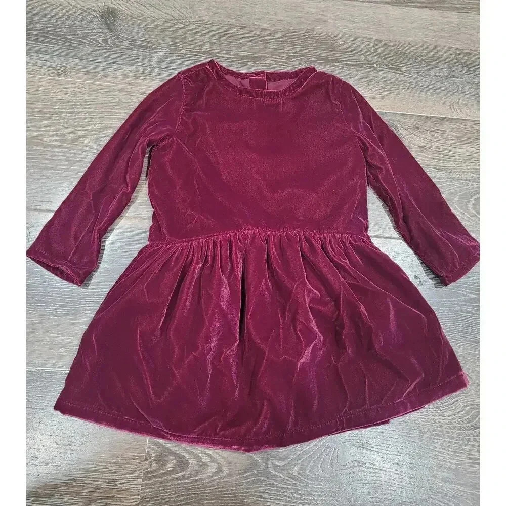 Gymboree Toddler Girls Dress Velour Long sleeve HOLIDAY size 2t #r